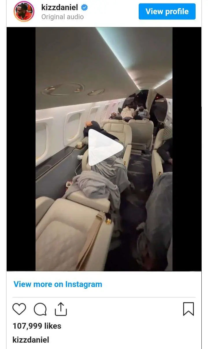 Kizz Daniel Share Videos of Knocked Out Team As They Fly Into 2023 
