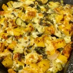 Baked Zucchini Casserole with Spinach and Feta