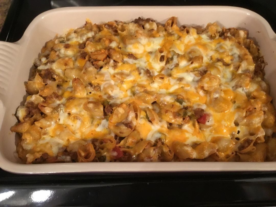 Cheesy Taco Pasta Bake - Mains - JeVibe Recipes