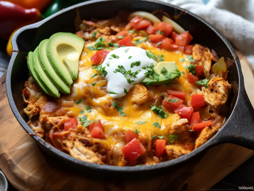 Cheesy Chicken Fajita Bake Flavorful and Cheesy Delight Mains