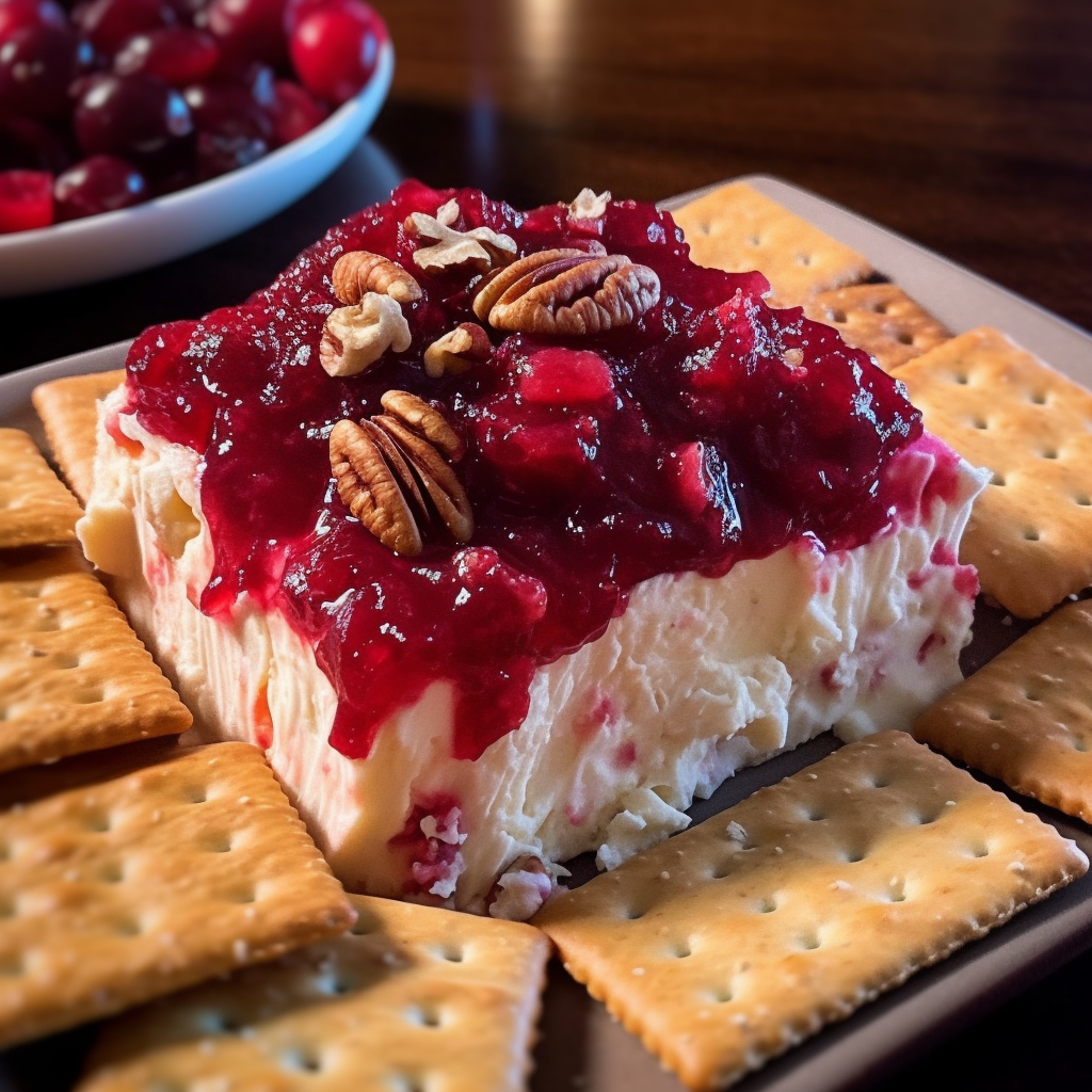 Tangy and sweet Cranberry Cream Cheese Dip