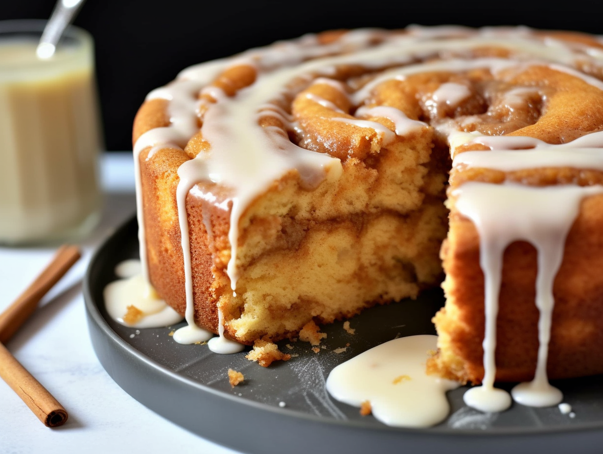 Heavenly Cinnamon Roll Cake Delight - Dessert