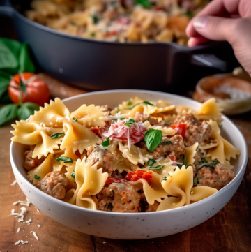 Delightful Creamy Sausage Pasta - JeVibe Recipes