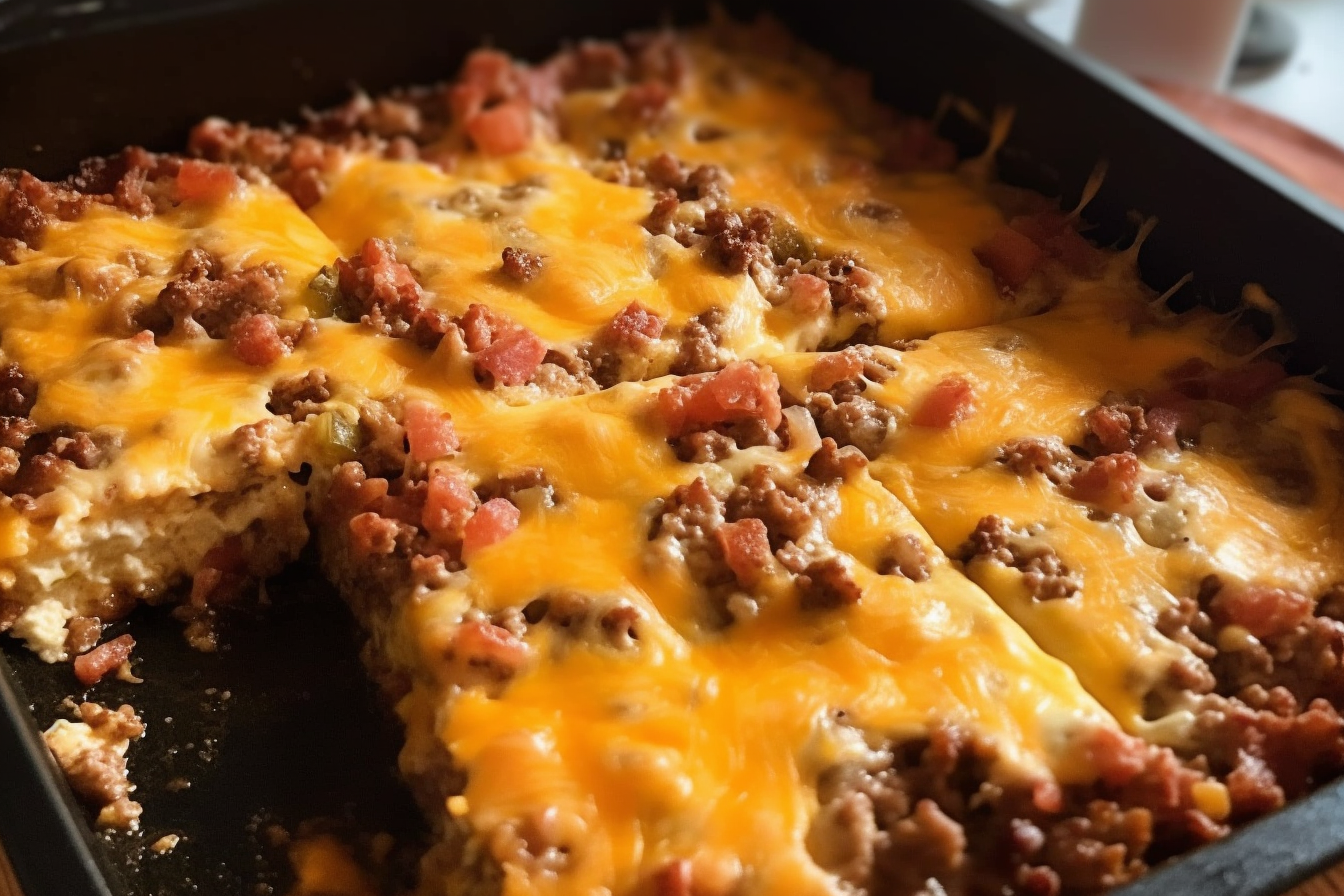 Low-carb bacon casserole dish