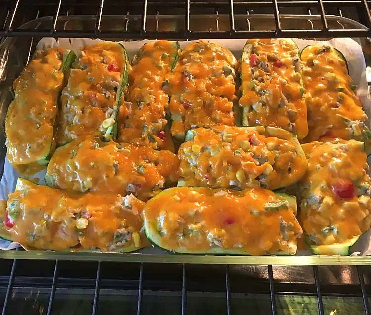 Tuna Melt Zucchini Boats Mains JeVibe Recipes