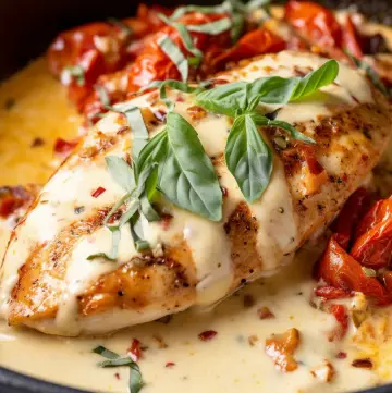 Mouthwatering Chicken with Sun-Dried Tomato Cream Sauce