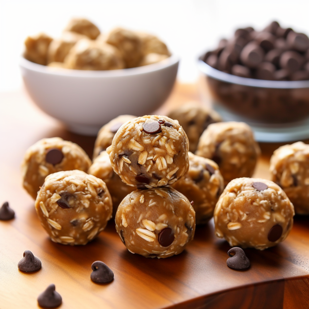 Peanut Butter Oat Balls with Chocolate Chips