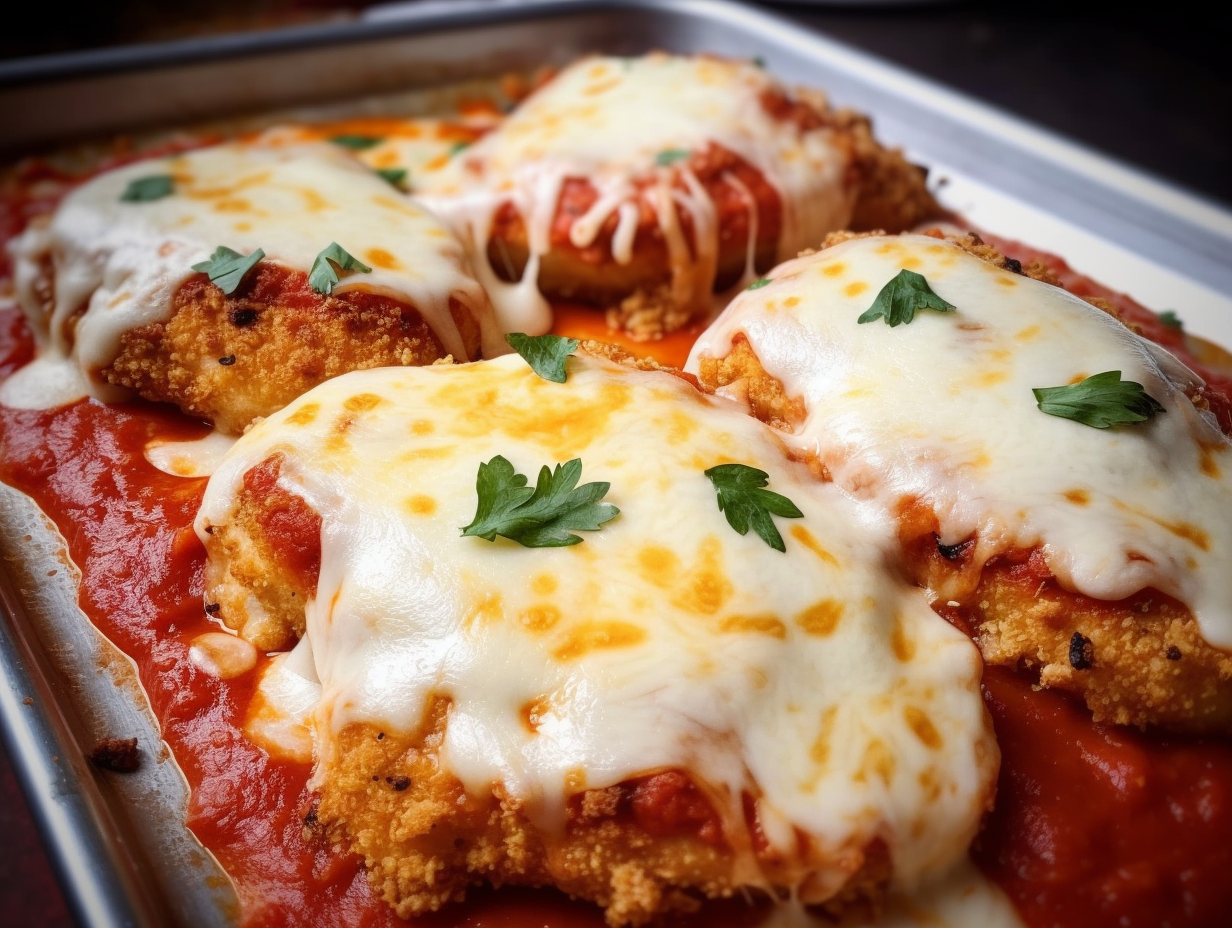 Delicious Oven Baked Chicken Parmesan