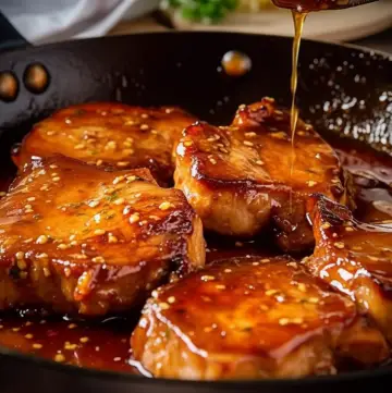 Golden Honey Garlic Pork Chops