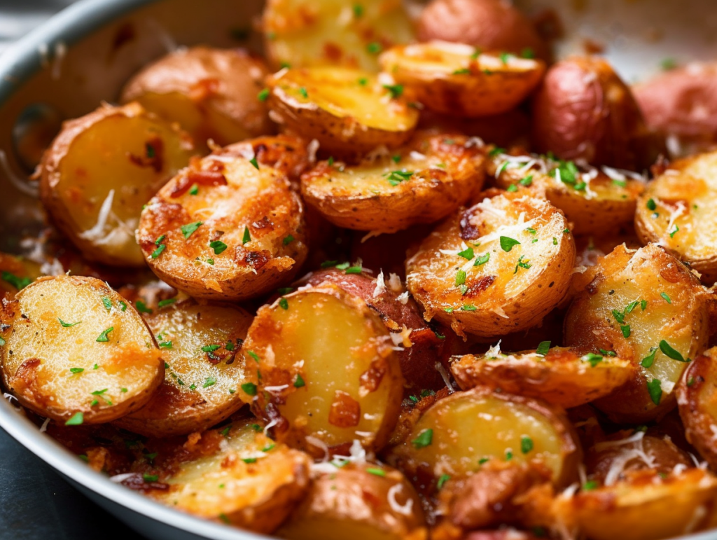 Roasted Garlic Parmesan Potatoes