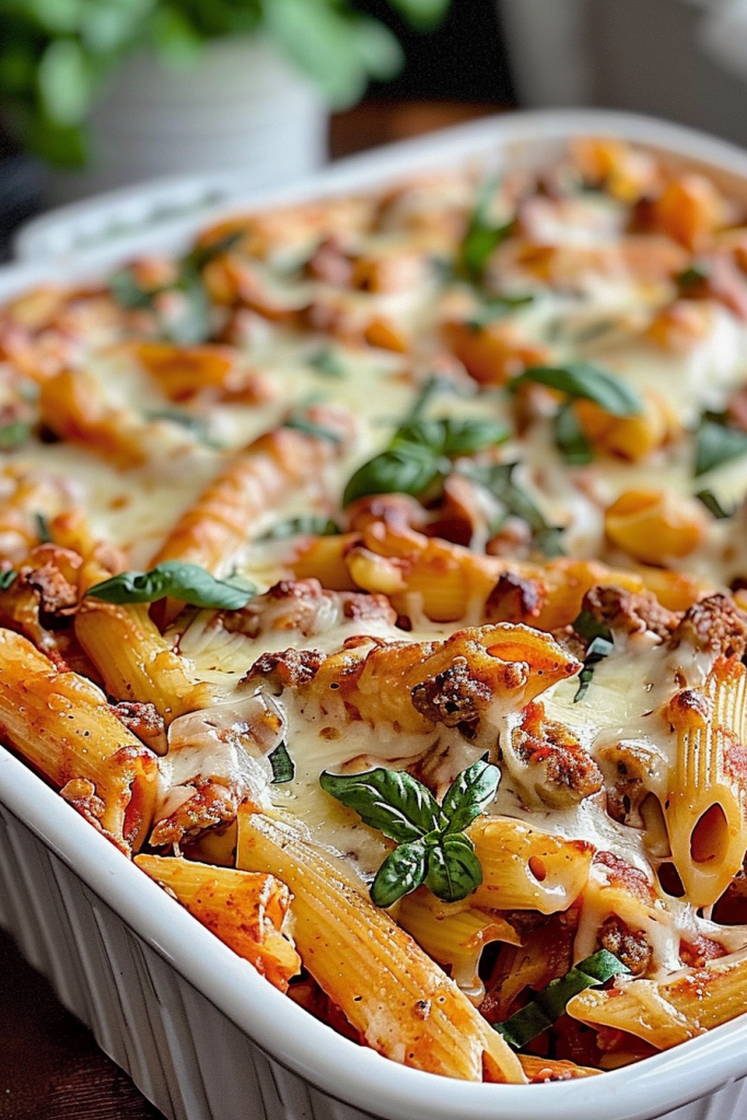 Cheesy Baked Mostaccioli - Pasta Perfection for Every Occasion - JeVibe ...