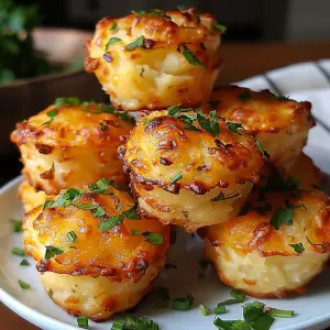 Oven-fresh Cheesy Mashed Potato Puffs on a cooling rack
