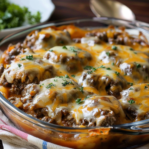 Amish Hamburger Steak Bake - Simple and Delicious Recipe