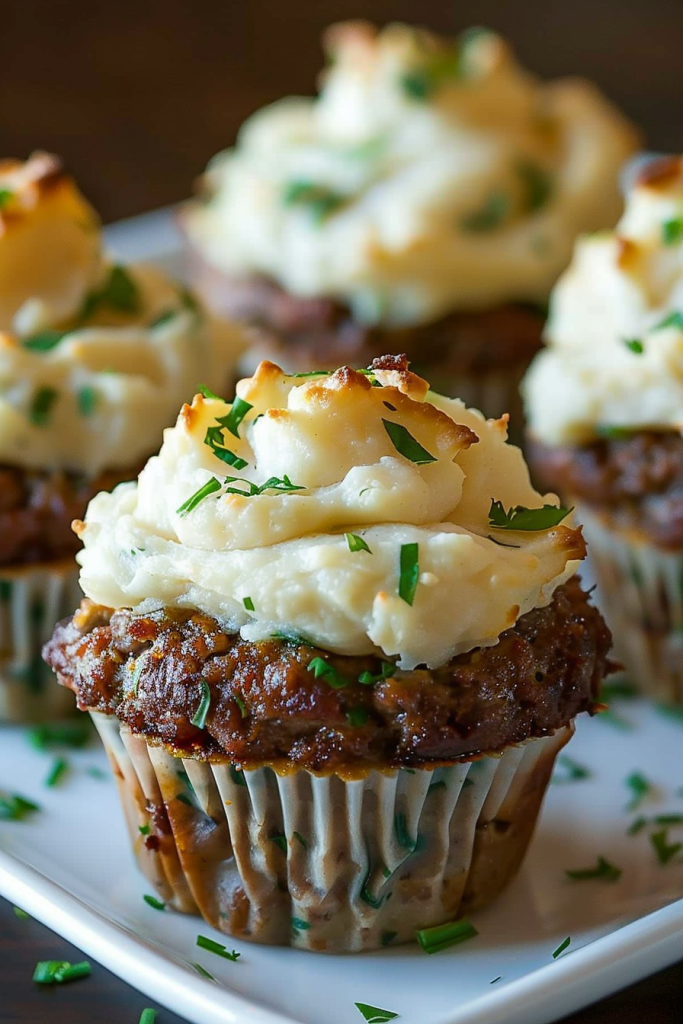 Meatloaf Cupcakes with Whipped Potato Topping: A Delightful Twist ...