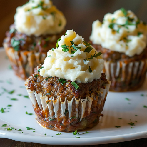 Meatloaf Cupcakes with Whipped Potato Topping: A Delightful Twist ...