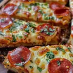 Garlic Bread Pizza fresh out of the oven